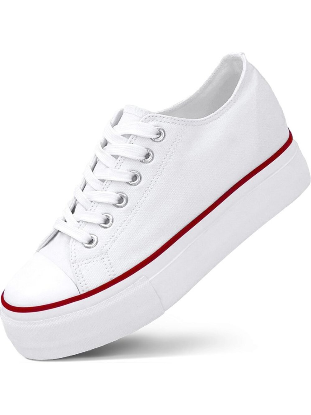 Stylish Women's Platform Wedge Sneakers - 3" Hidden Heel Casual Walking Shoes